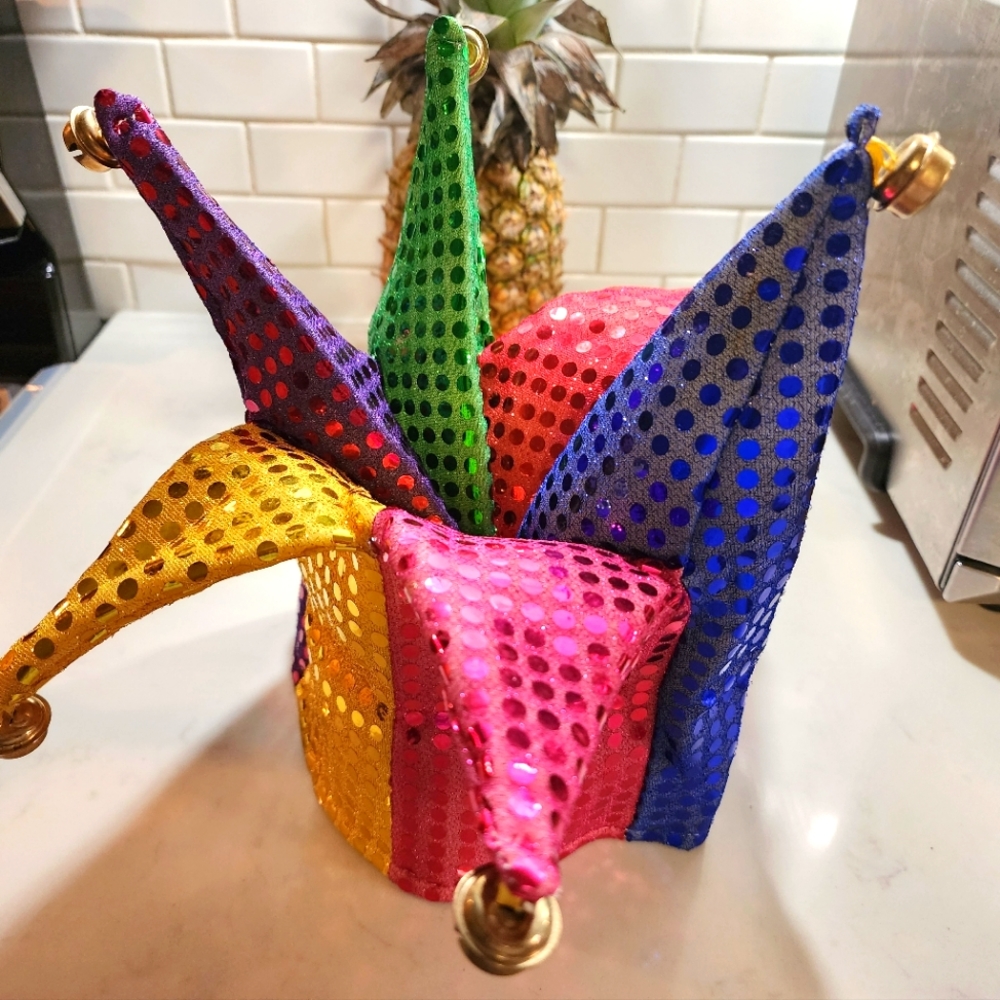 Halloween Multicolor Jester Hat